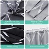 GERUIKE Shower Curtain 180 x 180 cm Waterproof Textile Shower