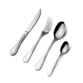 VIVANI Luxury Silverware Set, 16 Piece Premium Flatware Set with Steak Knives for 4, 18/10 Stainless Steel Cutlery Set with Handcraft Handle for Home, Wedding,Restaurant, Gift, Dishwasher Safe