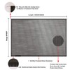 Tentproinc RV Awning Sunshade Screen 9'X13'3''- Black Mesh Sun Shade