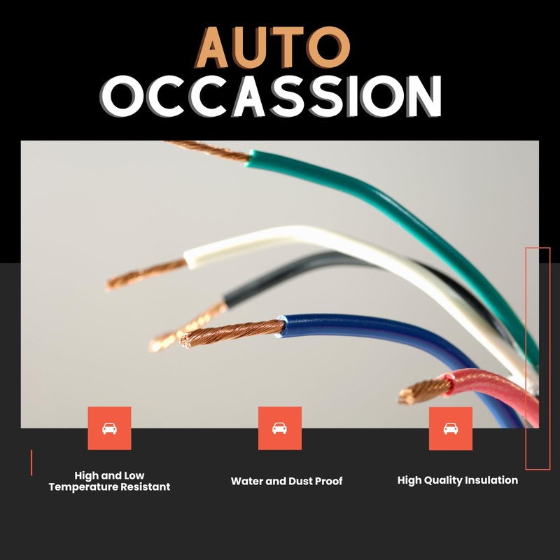 AUTO OCCASION O2 Oxygen Sensor Extension Wire Harness 4 Pin