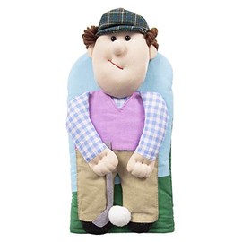 Ritz Kitchen Friends Novelty Cotton Oven Mitt, Great Housewarming Gift, Kitchen Decoration, Gifts for Men, 6" x 11", Golfer Boy, Single Unit