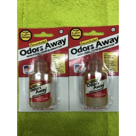 Odors Away Concentrated Odor Eliminator 1/2 fl oz Non-toxic lot of 2