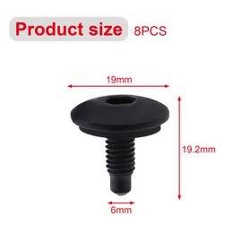 8PCS Car Roof Blanking Hex Bolts WHT006148, Compatible with Amarok, T5, T6, A4, S4, A5, S5, Q5, Vauxhall Vivaro, Renault Trafic, M6x15mm Metal Screws for External Roof Panel