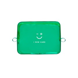 I DEW CARE - Green Pouch | Makeup Bag, Water-resistant, Durable, Travel Friendly, Portable Cosmetic Pouch for Women & Men (Green)
