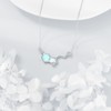 ONEFINITY Serotonin Molecule Necklace For Women 925 Sterling Silver Happiness