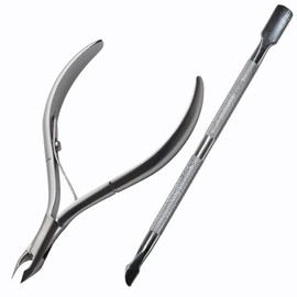 Nagelhautentferner Set Nagelhautzange Professioneller LongiviaÂ® aus Edelstahl Cuticle Pusher und Cuticle Nipper Cutter Nagelhaut Nagelhautschneider Neonail Nagelhautschere Nagelhautknipser