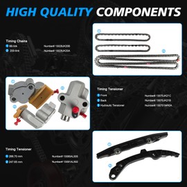 YOMALL Timing Chain Kit Fits for 2008-2013 G37 3.7L, for 2011-2012 M37 3.7L, for 2013-2013 Q50 3.7L, for 2010-2014 Q70 3.7L, for 2008-2010 Q60 3.7L, for 2009-2013 370Z 3.7L #Replace VQ37VHR