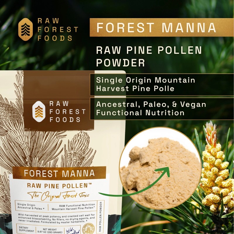 RAW Forest Foods Forest Manna RAW Pine Pollen™ Powder –