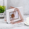 PATIKIL Triangle Desktop File Holder Rack, Metal Vinyl Record Stand