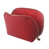Kososuru Small Travel Cosmetic Bag Portable Makeup Bag PU Leather