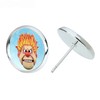 Heat Miser Stud Earring, Silver