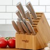 Shenzhen Knives 20 Slot Universal Knife Block: X-Large Bamboo Finish