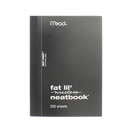 Meadwestvaco 57190 5-1/2" X 4" College Ruled Fat Lil Wireless Notebook®