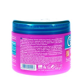 Geomar Thalasso Scrub Intensive Exfoliation 600 g with Grape Seeds Body Care - Contains Only Natural Ingredients - Exfoliating Body Scrub - Soft, Radiant and Smooth