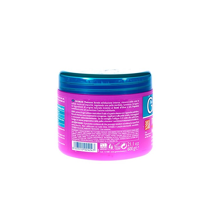 Geomar Thalasso Scrub Intensive Exfoliation 600 g with Grape Seeds