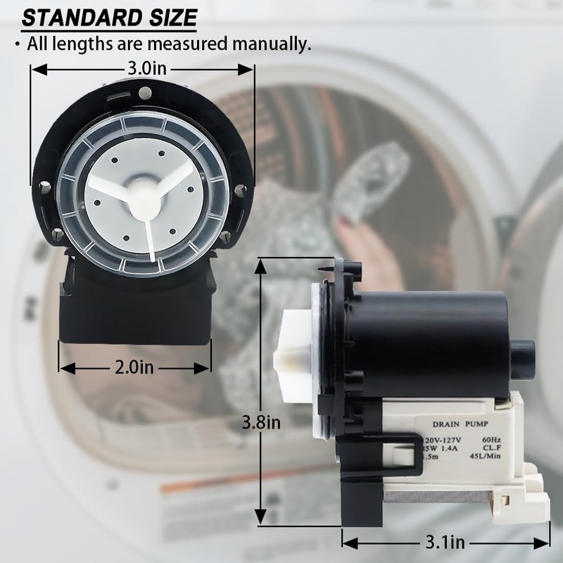 796.41262610 796.41162411 796.41072311 Washer Drain Pump for Kenmore