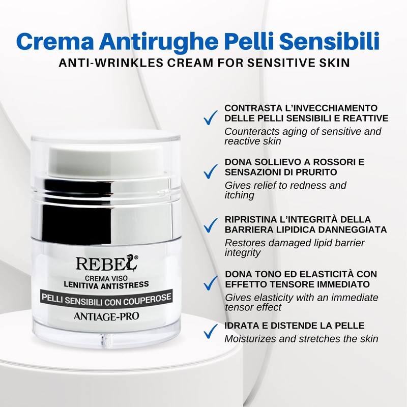 Rebel Antiage Pro Anti-Ageing Face Cream Soothing Anti-Stress Cream |