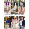 Heymoments Women's Thin Shrugs for Dresses White Large Open Front
