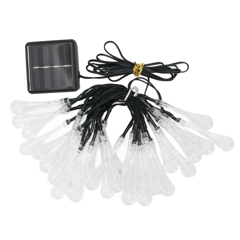 Solar String Lights IP65 Waterproof 2 Light Modes Outdoor String