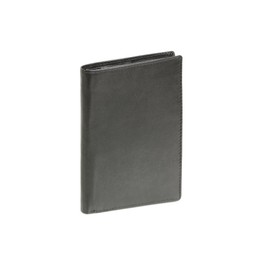 LEAS Brieftasche in Buchform Echt-Leder, schwarz Special-Edition