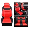 CAR PASS Leather Seat Covers Full Set Universal Water Resistant