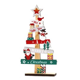 Sgehenr 1Pcs Christmas Table Decorations,21 * 8.5cm Wooden Christmas Tree Wooden Table Sign Xmas Tabletop Decorations Table Centrepiece for Xmas Party Supplies Room Home Decor