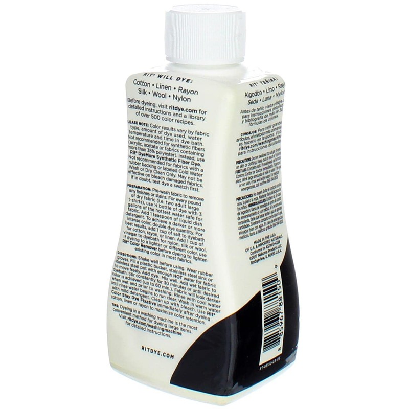 Rit All-Purpose Liquid Dye, 8 Ounce, Black (Тwo Рack)