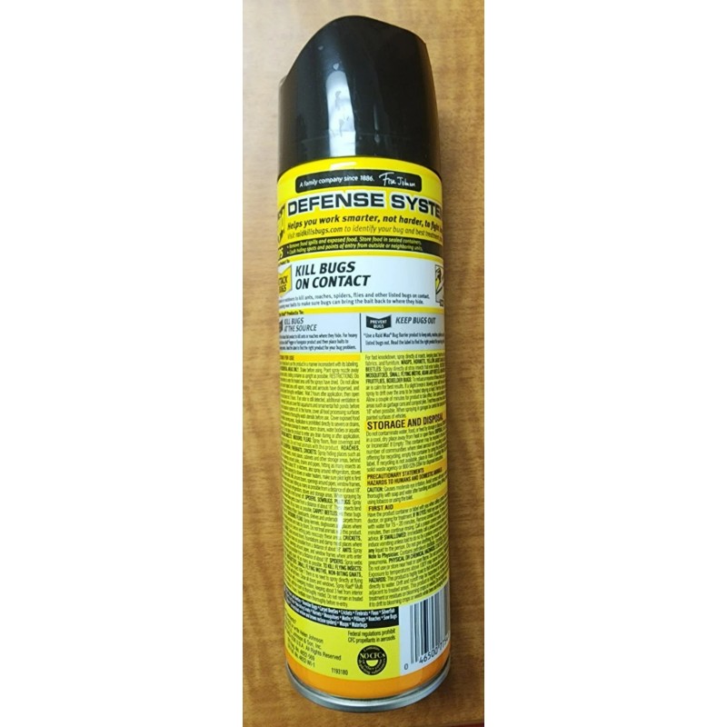 Raid 6 Raid Multi Insect Killer Bug Killer Spray, Orange