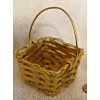Aluminum Gold Mini Basket for Crafts or Easter square D