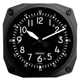 Trintec Series 9065 Aircraft Cockpit Instrument Clock 6.5