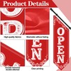 Jetec Open Feather Flag Wall-mounted Flag for Business Open Banner
