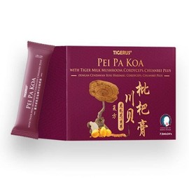 Pilz Tigermilch Tiger milk + Pei Pa Koa + Cordyceps - Gegen Husten und Halsschmerzen auf Basis von natürlichen Pflanzen und Honig - 7,5 ml x 24 Beutel