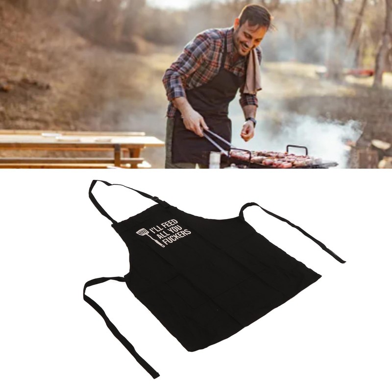 2pcs Kitchen Cooking Aprons Adjustable Bib Soft Chef Apron with