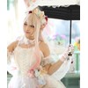 Lace Sun Parasol Wedding Princess Lolita Umbrella (Flower Printed Lining)
