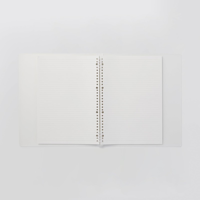 Muji Polypropylene One-Hand Open Binder A4 8 Hole Ring