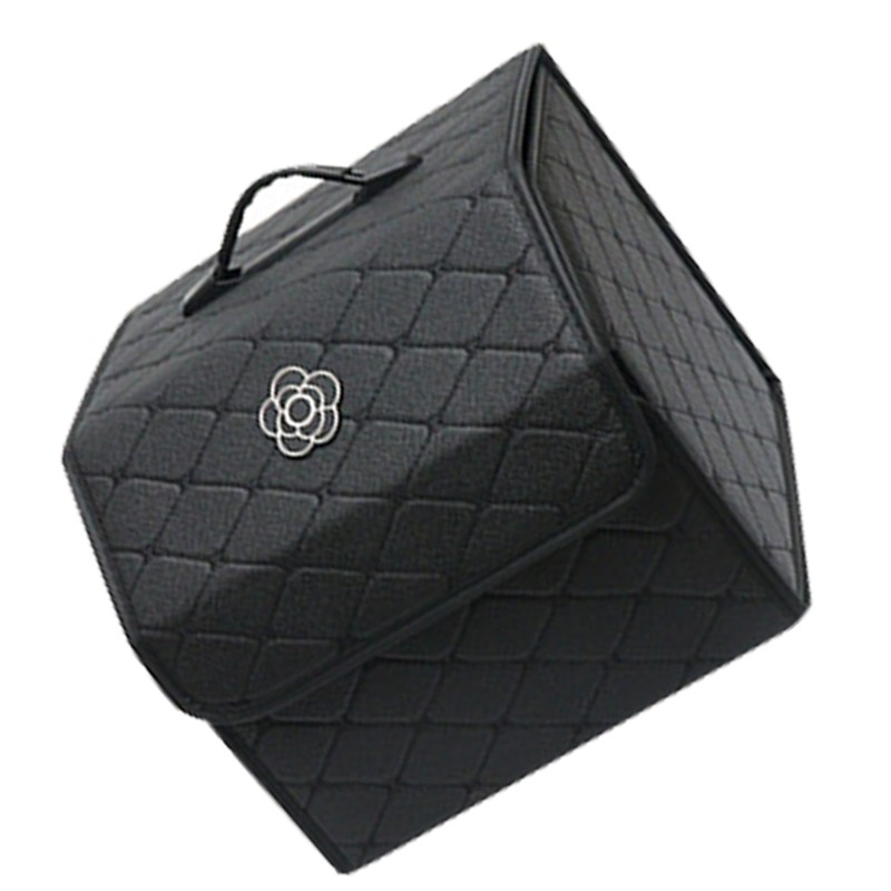 Car Trunk Storage Organizer High Capacity Multipurpose Pu Leather Portable