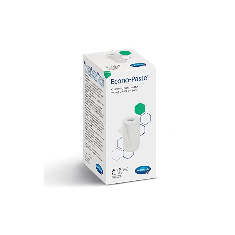 Hartmann 47300000 Econo-Paste Latex-Free Conforming Zinc-Oxide Paste Bandage, 3" Width,