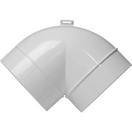 Vent Systems 90 Degree 4" Inch Elbow - Plastic Duct Pipe Connector - For Flexible Round Tube Ventilation Hose