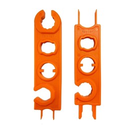 Bamyli Pack of 2 Solar Wrenches, MC4 Assembly Disassembly Plug Release Tool, Pluggable Handy Wrench for Solar Panel Cable PV System Wire and Connector (Orange)
