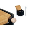 Vessia - Ceramic Sugar Bowl with Bamboo Lid with Sugar