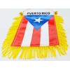 2 Pack Puerto Rico Window Hanging Flag, Puerto Rican Suction