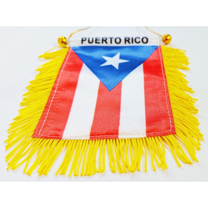 2 Pack Puerto Rico Window Hanging Flag, Puerto Rican Suction
