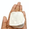 Karma Gems Raw White Quartz Flat Stone - Heals Emotional