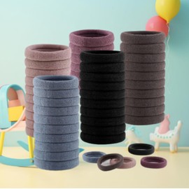 120 pcs Hair Ties for Women and Men,Hair Elastics for Women, Hair Bands (Dark color)