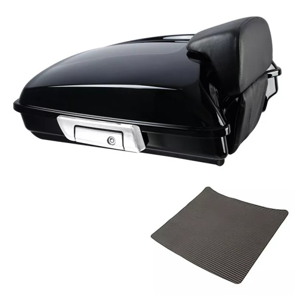 TCMT Vivid Black Razor Trunk Backrest Fit For Harley Tour