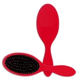 Swiss+ Original Detangler Hair Brush – Ultra-Soft IntelliFlex Bristles – Effortlessly Glides Through Tangles – For Wet, Dry & Damaged Hair – All Hair Types – Women & Men - 3 Colours (Exclusive Red)