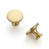 Ravinte 15 Pack Solid Metal Knobs Dresser Drawer Gold Cabinet