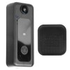 Timbre con Vídeo Inteligente Inalámbrico, Cámara de Timbre con Monitoreo