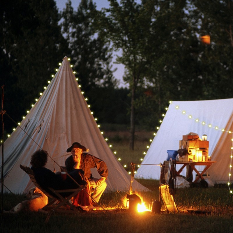 Outdoor String Lights Waterproof USB Charging Patio Lights Hanging Decor