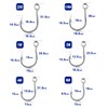 9KM DWLIFE Single Hook 25pcs Assist Lure Hook Blue High